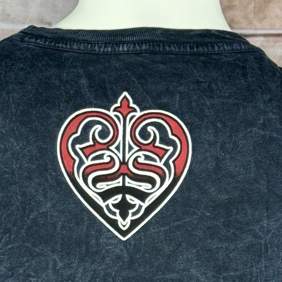 Sinful By Affliction Women’s Graphic Short Sleeve T-Shirt -Size: M / L-NWT - Picture 10 of 12